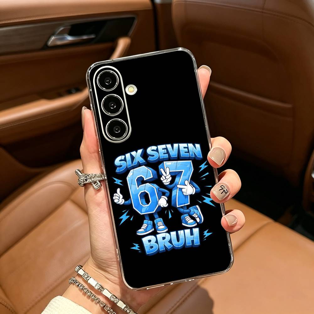 Чехол из мягкого силикона Steal A Brainrot Six Seven Clear для Samsung Galaxy A71, A70, A52, A51, A40, A30