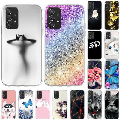 Чехол для samsung a52 Galaxy A32 A51 5G 4G чехол с милым мультяшным рисунком Samsung A33 A53 A03S A 32 52 A52S 5G роскошный телефон Funda Capa