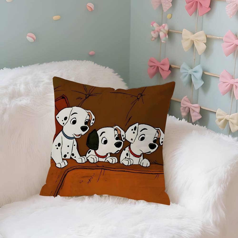 Classic Cartoon101DdalmatiansS Cute Throw Pillow Covers Pattern Cushion Cover Suitable For Sofa Bedroom Car Pillow Cover