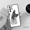 Мультяшный чехол для телефона с изображением немецкой овчарки Для Samsung Galaxy S24 S25 S23 S22 Ultra Note 10 20 Plus S20 S21 FE Чехол