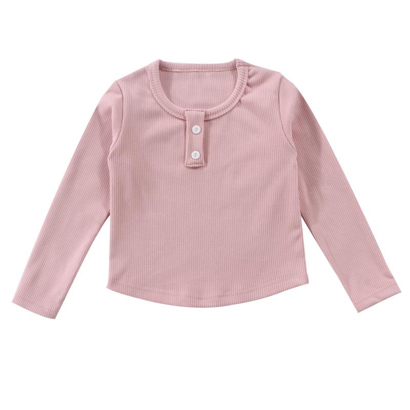 Children's Ribbed Round Neck Long Sleeve Base Layer - Spring & Autumn Collection