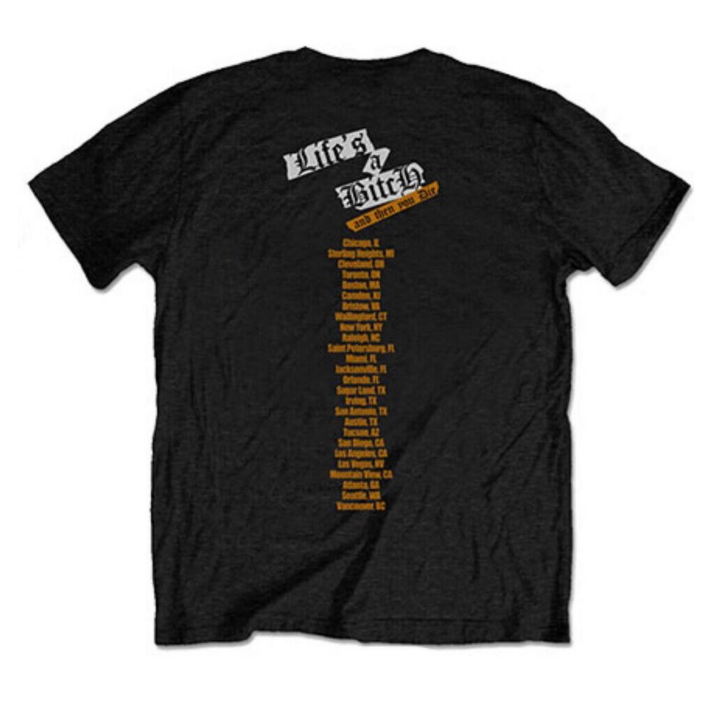 Nas Unisex Adult LifeÂ´s A Bitch Back Print Cotton T-Shirt