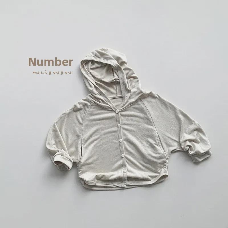 Детский легкий летний солнцезащитный кардиган в корейском стиле