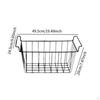 2 Pieces Deep Freezer Steel Wire Baskets Refrigerator Basket Practical