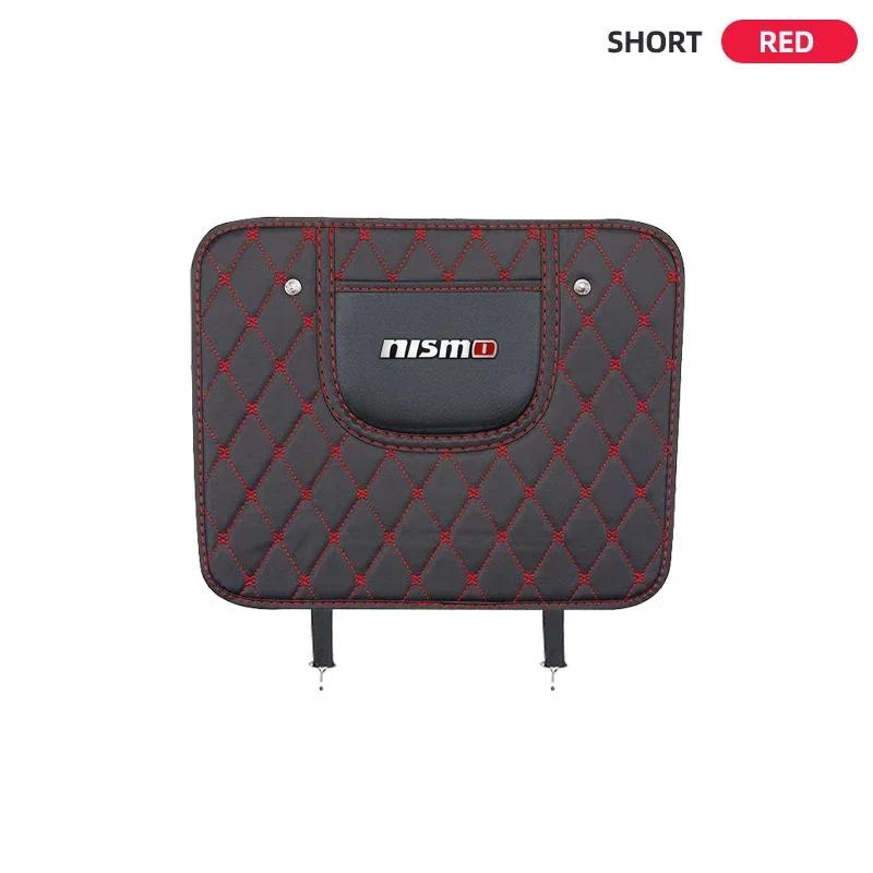 1pcs Car Rear Seat Back Anti Kicking Pads For Nissan Nismo Logo Tiida Teana Qashqai Juke X trail Note Almera Skyline Styling