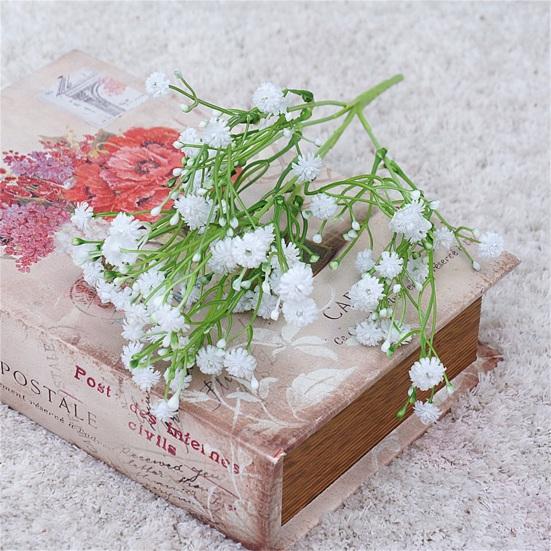 Пластиковые искусственные цветы Изысканные модные белые искусственные цветы Букеты из искусственных цветов