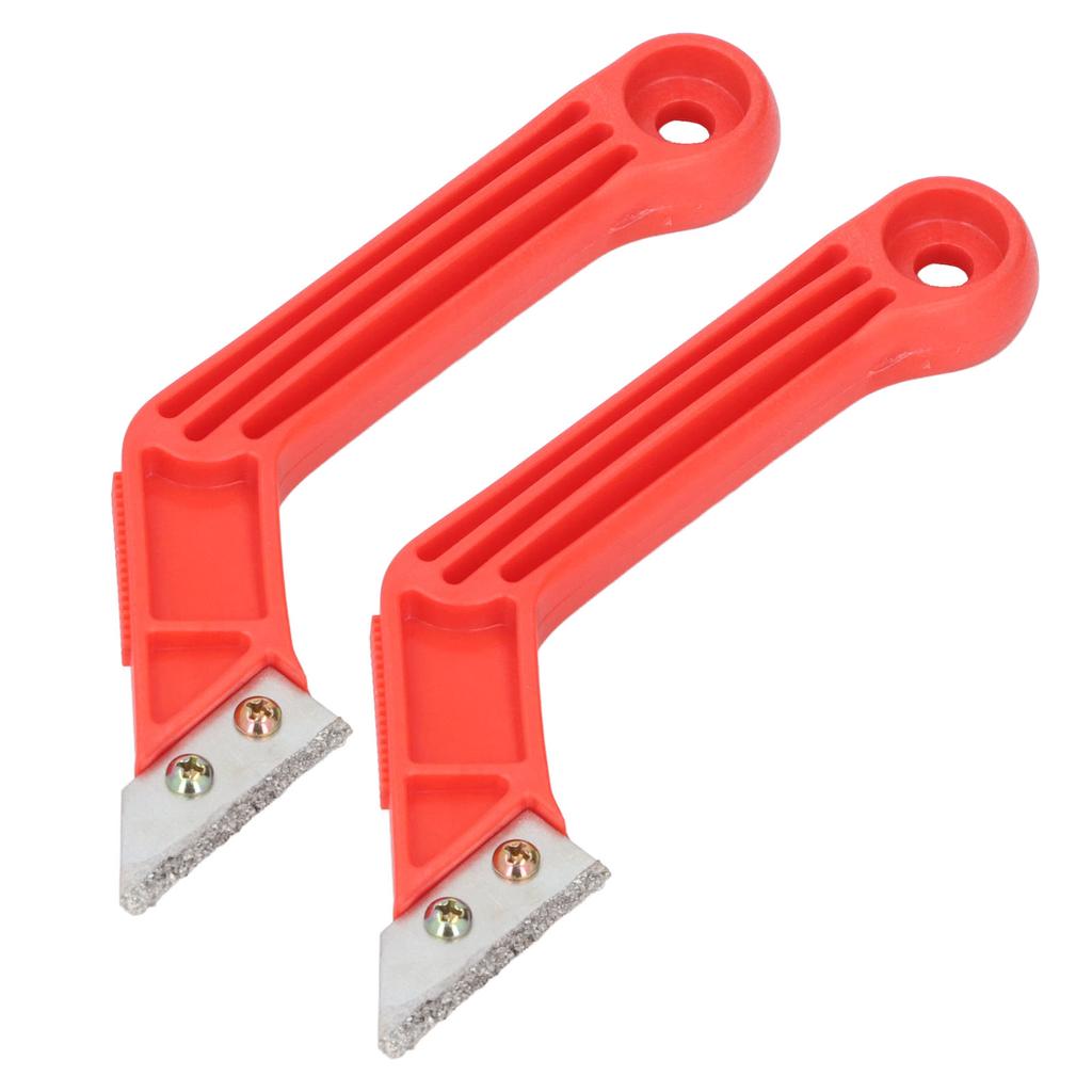 Набор из 2 инструментов для удаления затирки, эргономичная угловая пила для затирки с 10 лезвиями для чистки плитки