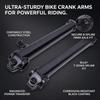 Chromoly Steel BMX Crank Arm Set 170 Mm Bike Crank Arms Durable BMX Crank Set  Climbing Bike Use