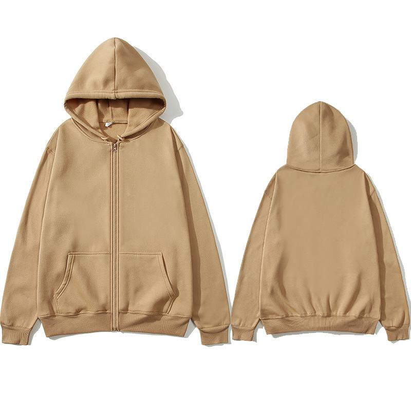 Мужская толстовка с капюшоном из флиса, кардиган с длинными рукавами, толстовки с капюшоном на молнии для мужчин, спортивная толстовка, куртка с карманом, однотонное спортивное пальто