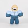 Game Wellworks Waffle Head Plush Toy Two Tone Zip Jacket Stuffed Doll Roblox Game Character Plush for Kids Home Decor Backpack Gift Game Fans Present