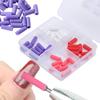 32Pcs Seamless Mini Nail Sanding Bands for UV Gel Acrylic Tips Polishing Removal, Drill Bits Tool for Manicure