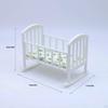1:12 Miniature Crib Bed Accessories Modern Dolls House Furniture Toy Doll Cradle Ornaments Pretend