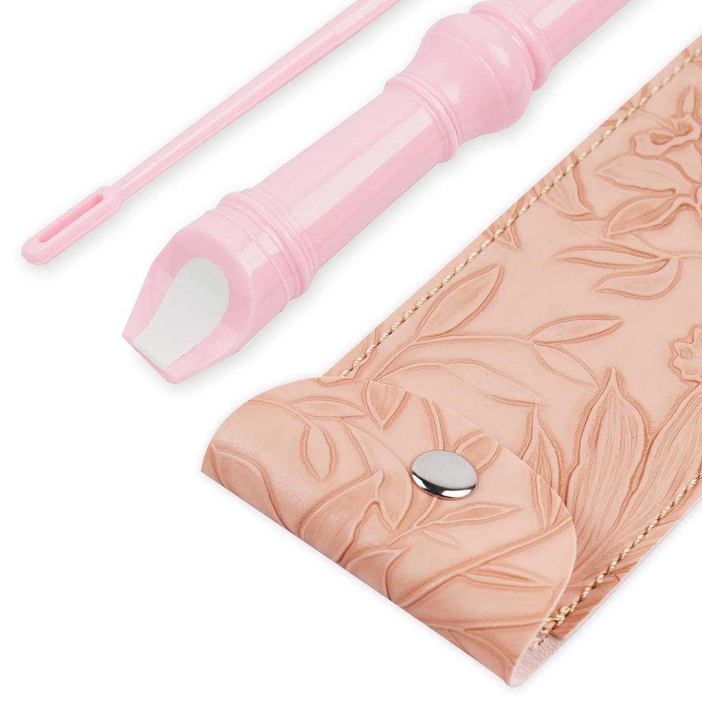 Блокфлейта сопрано Jasenna для начальной школы, тональность C, сопрано, чистка, аппликатура, кожаная сумка для хранения, студенты, начинающие, 8-дырочная блокфлейта, палочка,