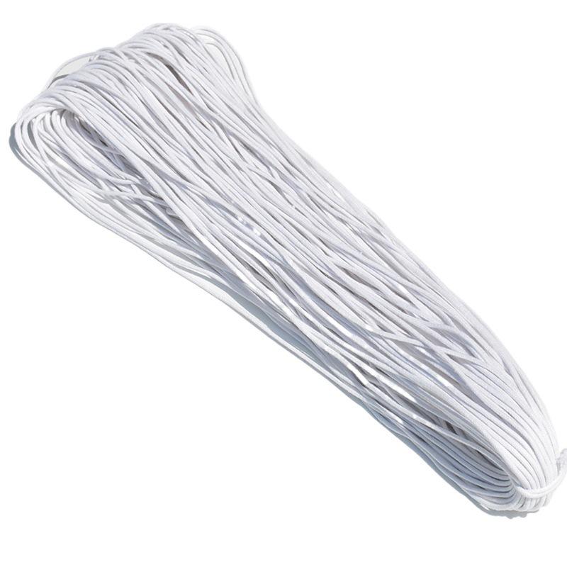 Hand-Woven Black & White Braided Cotton Rope for DIY Projects