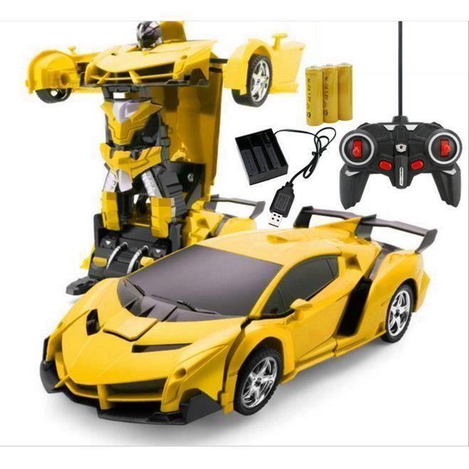Модифицированный автомобиль робот модель пульт дистанционного управления деформация автомобиль пульт дистанционного управления трансформеры игрушка автомобили