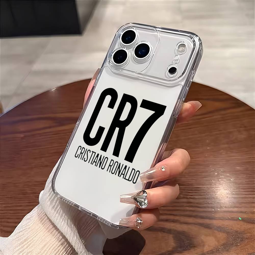 Cr7-Cristiano-Ronaldo Phone Case For iPhone 17 16 15 14 13 12 11 Mini Pro Max Plus Transparent Cover