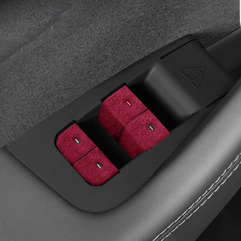 For Tesla New Version Model 3 Door Switch Button Sticker Window Lift Panel Sticker YL Door Opening Interior Modification Parts