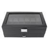 Watch Box 12 Slots Carbon Fiber Ample Space Exquisite Generous Jewelry Box Storage Case for Men