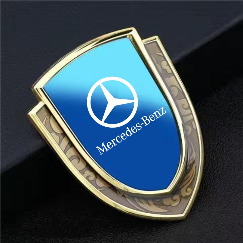 3D Metal Car Side Fender Trunk body Emblem Badge sticker For Mercedes Benz W203 W204 W205 W210 W211 W212 W221 W222 CLS CLA CLK ON2