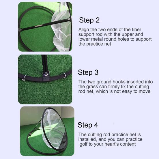 Тренировочная сетка для игры в гольф Чиппинг Тренажер для точности и качания Чиппинг Кейдж-мат Портативная сетка для тренировок в гольфе Игра в гольф в помещении и на открытом воздухе Тренировка по мишеням