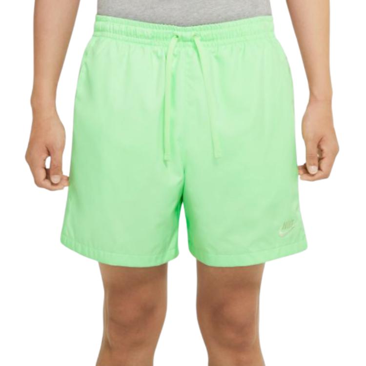 Nike Mid-Rise Solid Color Lace-Up Casual Shorts Men shorts Green AR2382-376