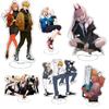 Anime Chainsaw Man Figure Stand Model Denji Pochita Power Hayakawa Aki Standing Plate Acrylic Cartoon Fans