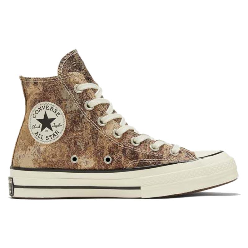 Converse 1970-е Chuck Taylor All Star Противоскользящие Износостойкие Высокие парусиновые женские Коричневые