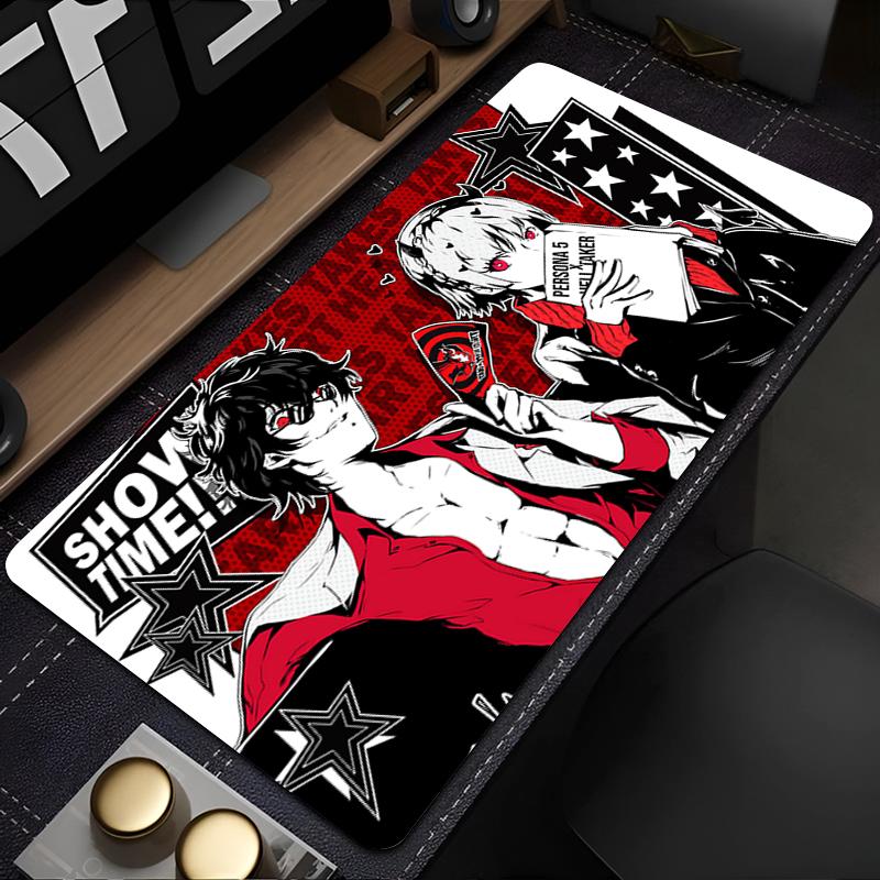 E-sports Mouse Pad Computer Smooth Flexible Rubber P-persona 5 Office Laptop Gamer Computer Keyboard Pad 90x40cm Anime Mosuepad