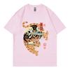 Trendy summer 2D digital printed Tshirt sports round neck casual short sleeved cat top