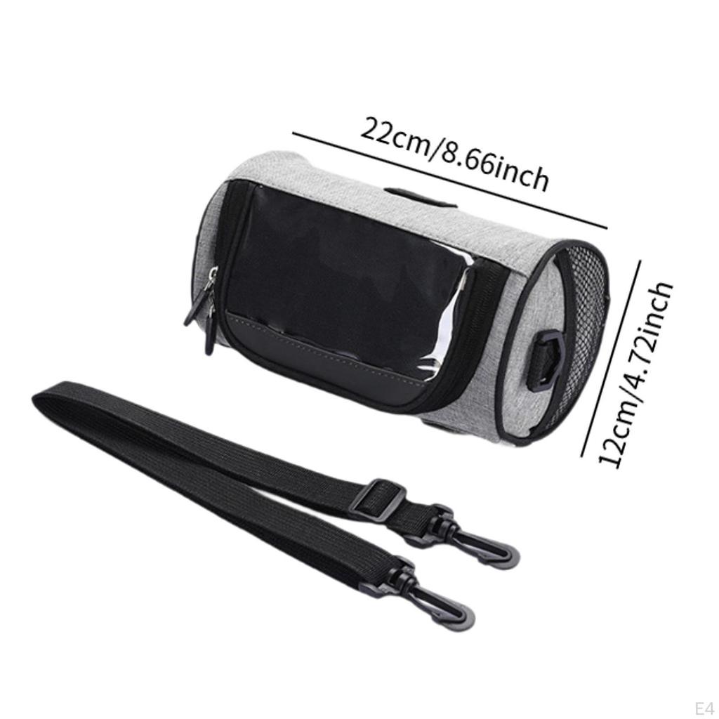 Сумка для хранения на руль велосипеда с держателем для телефона для езды на велосипеде