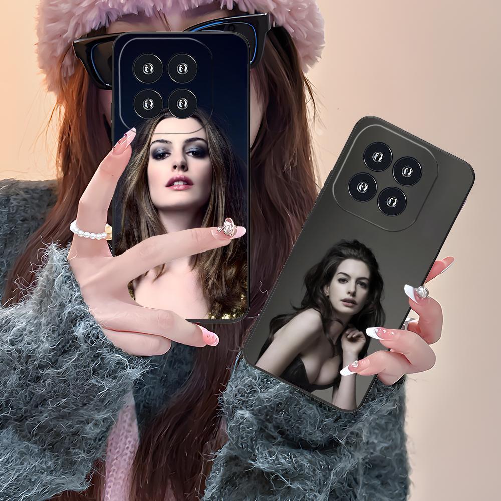Чехол для мобильного телефона Anne Hathaway для Xiaomi 15 14 13 12 Mi 11 T Ultra Lite Pro S X 5G Цветной Печатный Чехол Чехол Красивый Роскошный