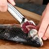 Yousheng Fish Scale Scraper Stainless Steel Fish Scaler Comfort Grip Fish Scale Remover Tool Kitchen Gadget for Home