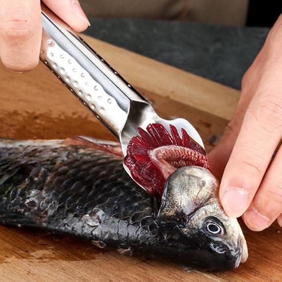 Yousheng Fish Scale Scraper Stainless Steel Fish Scaler Comfort Grip Fish Scale Remover Tool Kitchen Gadget for Home