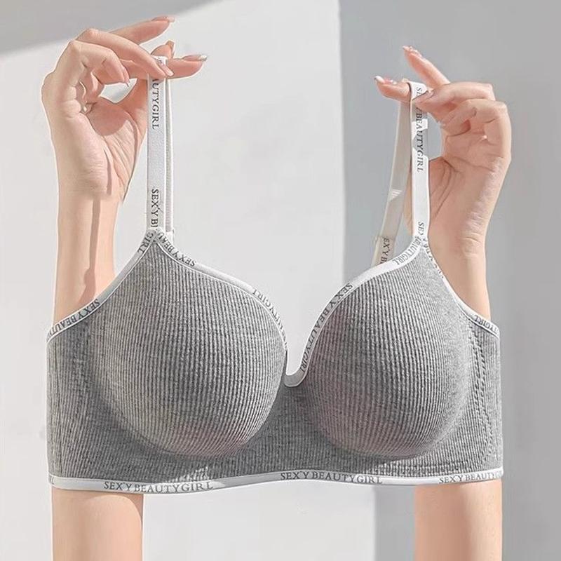 Бюстгальтер Push-Up, сексуальный бюстгальтер для женщин, беспроводной бюстгальтер, бесшовное удобное нижнее белье для молодых девушек, нижнее белье с плотной чашкой, размер AB 32-38