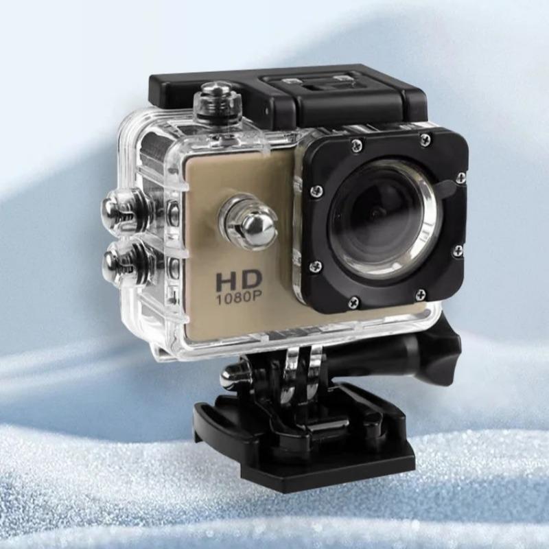 Full HD 1080P Waterproof Sports Camera - 2.0 Inch Mini Camcorder with Accessories for GoPro Style Action Recording