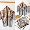 65 * 65 Four Seasons Available New Women'S Small Square Scarf, High Grade Letter Printed Scarf, Professional Scarf, Satin Scarf