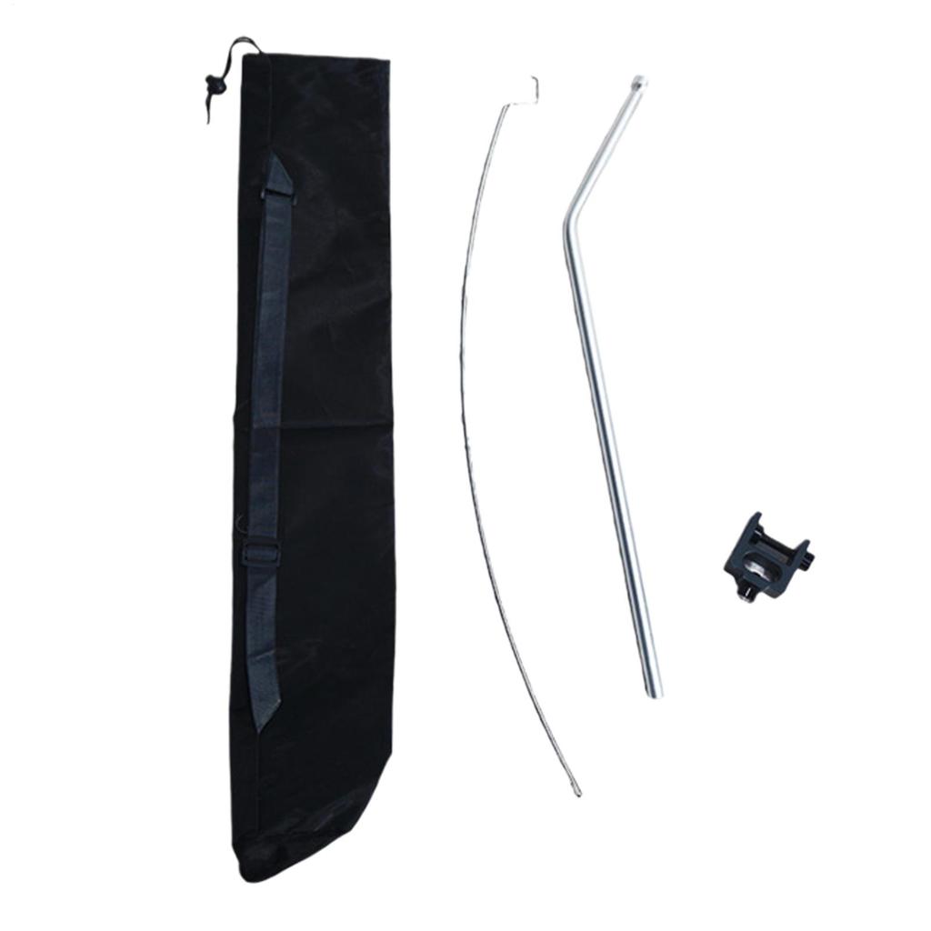 Портативная настольная стойка для света для кемпинга, изогнутая стойка для света из алюминиевого сплава, шест для пикника, стойка для освещения, кронштейн, аксессуар для кемпинга