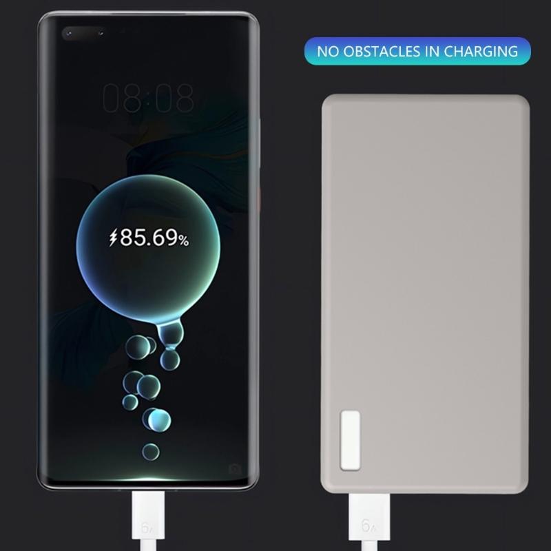 Портативный силиконовый чехол-защита, совместимый с Powerbank на 12000 мАч 66 В, с ремешком. Идеально для путешествий и поездок на работу.