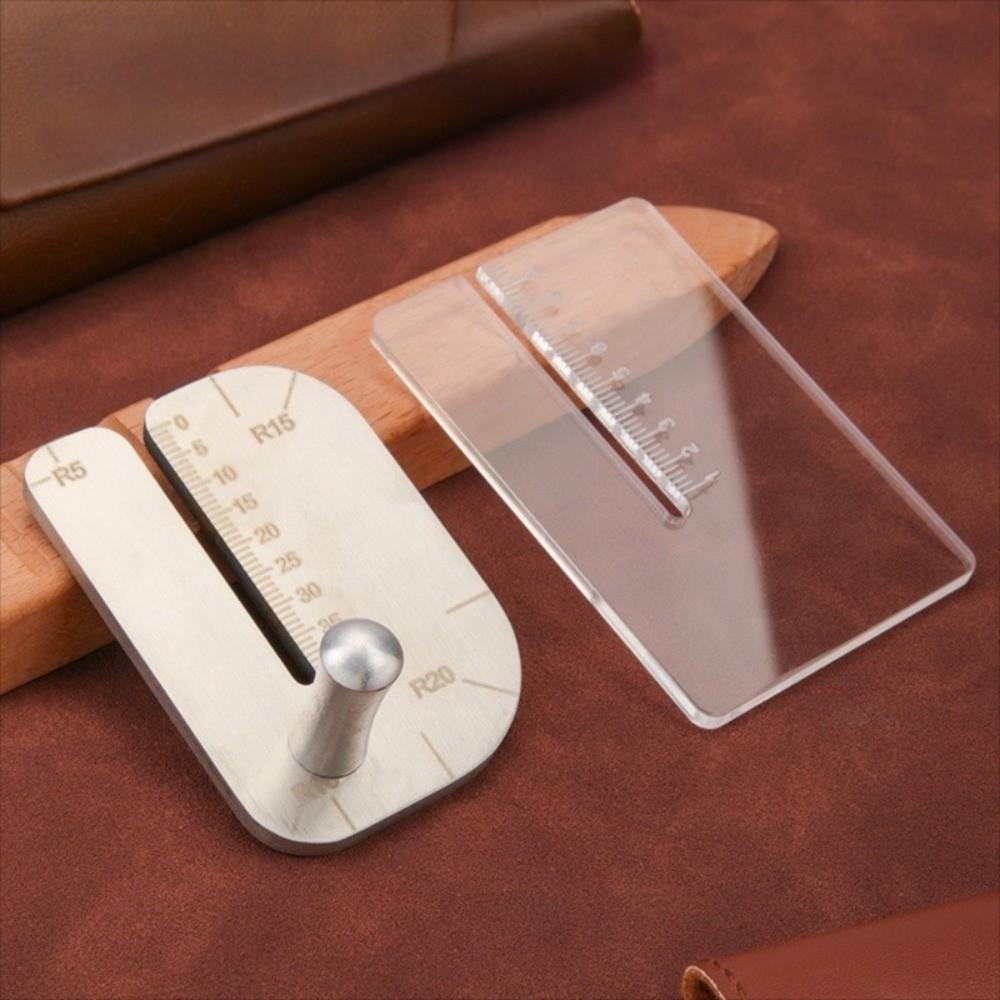 Multifunctional Wooden Leather Chopper Stainless Steel Punching Auxiliary Tool