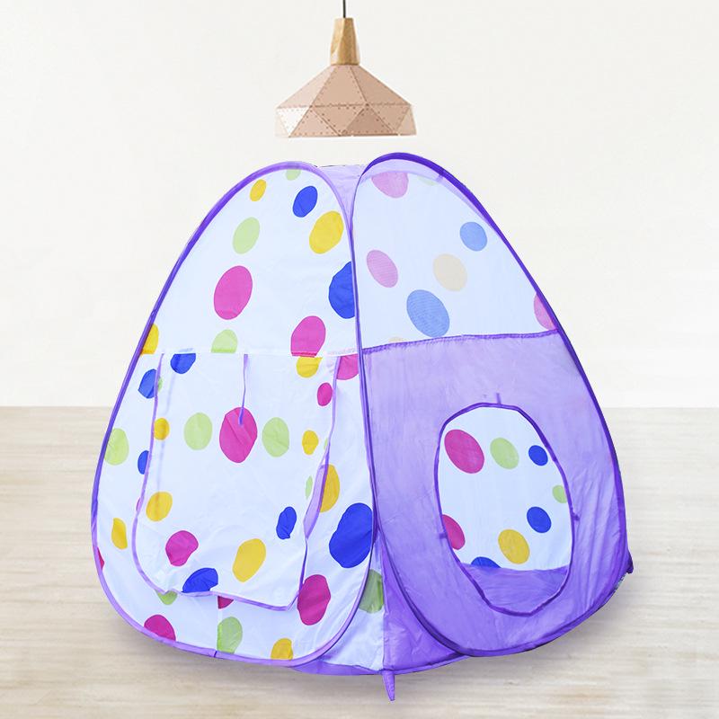 Popular Foldable Children's Tent & Tunnel Playhouse with Basketball and Ocean Ball Pit