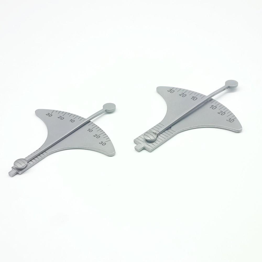 Набор инструментов для измерения высоты манжеты и аугуляции зубного имплантата. Стоматологическая измерительная линейка для измерения высоты разреза и угла наклона. Штангенциркуль.