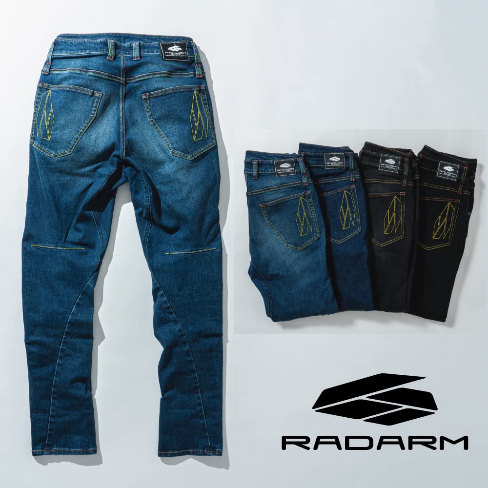 Джинсы для езды на мотоцикле Yamashiro RADARM RD-901, черные, размер L (32 дюйма), RD-901BK/L