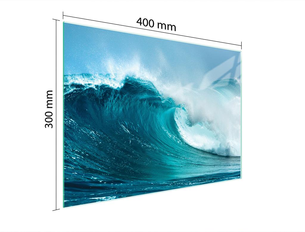 SZKLANA DESKA DO KROJENIA 40x30 FALA