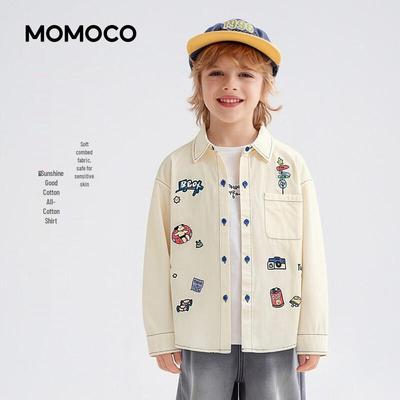 Весенняя повседневная рубашка для мальчиков MOMOCO