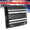 12 В 5800 Вт 4-канальный автомобильный аудио усилитель мощности Алюминиевый сплав Черный 20 Гц~20 кГц