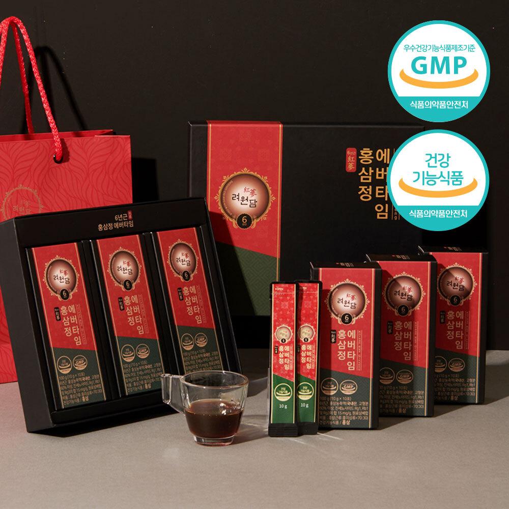 Ryowondam 6-year-old Red Ginseng Extract Evertime 10g*30 Packets (30 Days’ Supply)