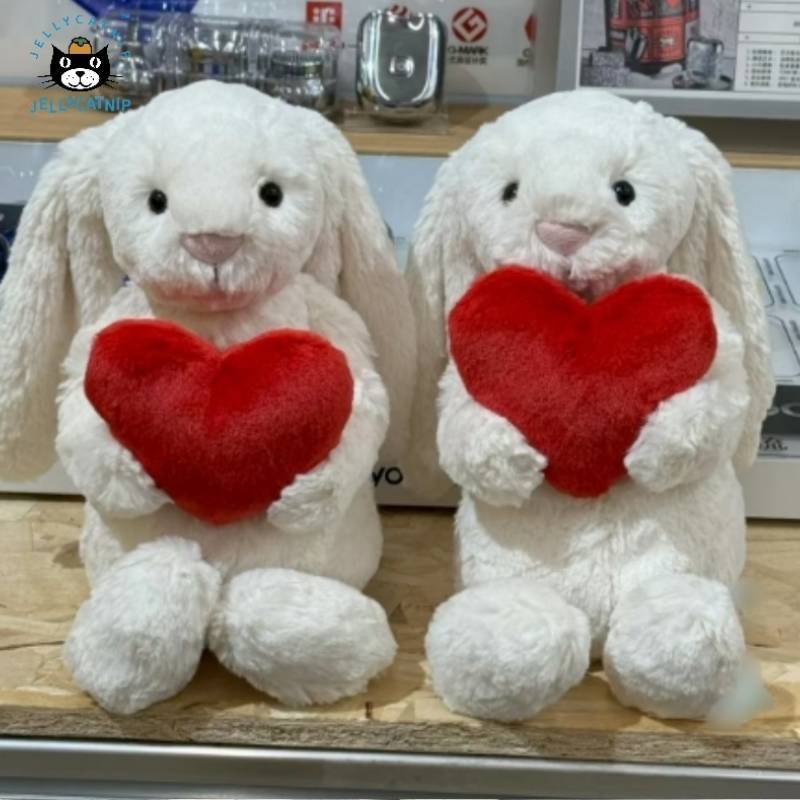 Jellycat Rabbit Plush Toy With Love Heart Design And Pp Cotton For Gift Children
