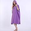Unisex Beach Towel Poncho Bath Changing Robe Hooded Quick Dry Bathrobe Adult UK