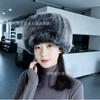 Princess hat, new plush hat, winter thickened ear protector, concubine hat, new fashionable imitation fox hair millinery hat