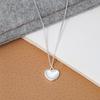 S925 Sterling Silver Shell Love Necklace for Women Spring Sweet Cool Style Accessories Light Luxury Minority Designer Model Clavicle Chain